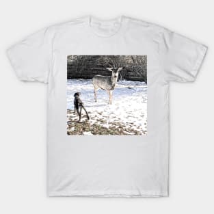 Dog and Deer T-Shirt